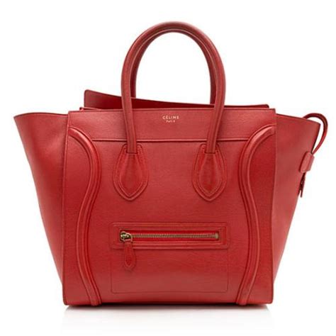 celine calfskin mini luggage tote|celeine bag tote.